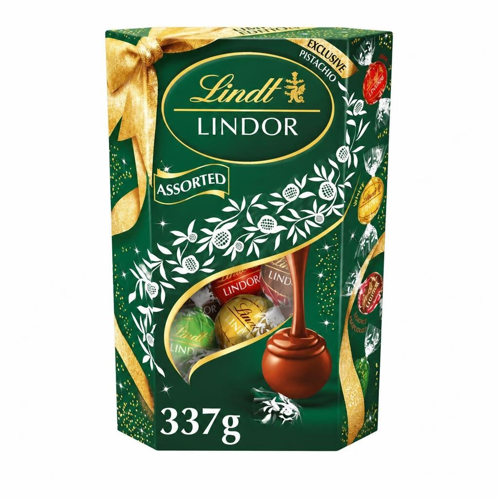 Lindt Lindor Assorted Chocolate Truffles, Festive Edition 337g