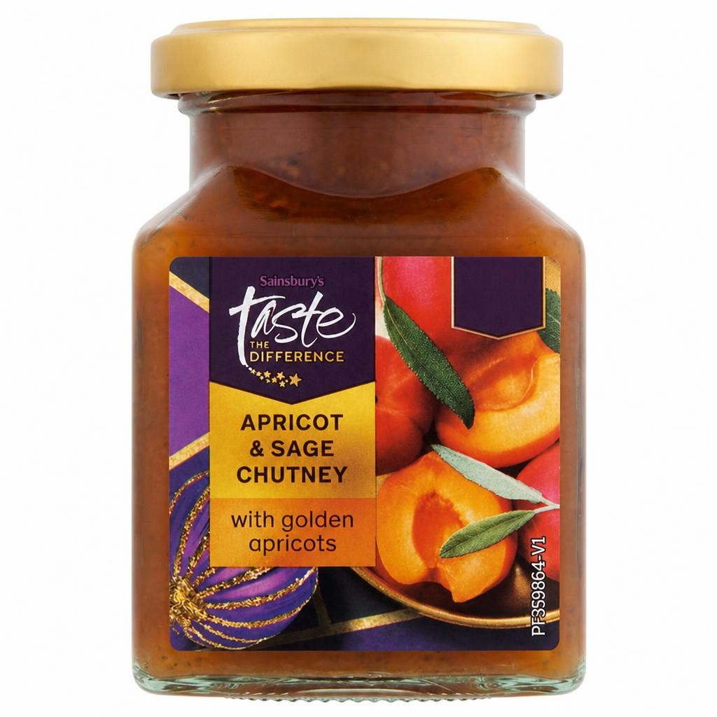 Sainsbury's Apricot & Sage Chutney, Taste the Difference 210g