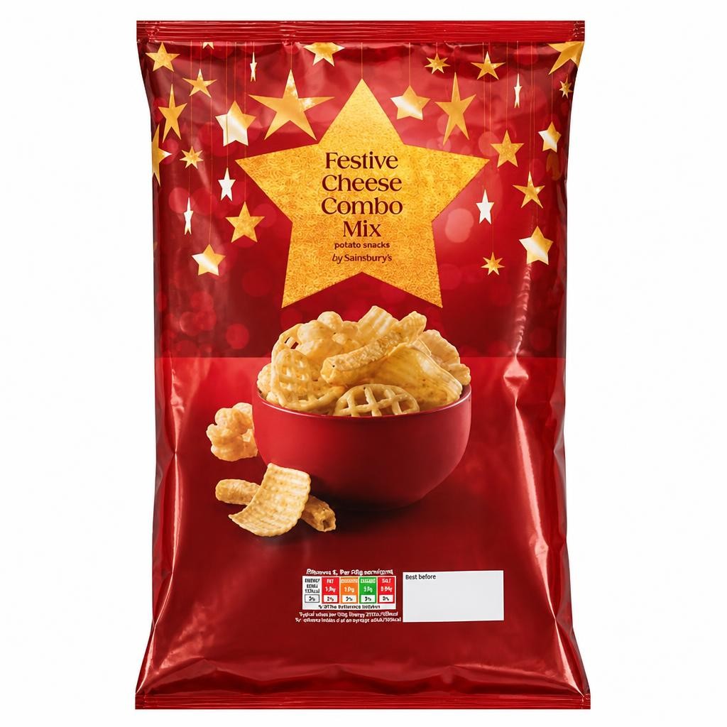 Sainsbury's Festive Cheese Combo Mix Potato Snacks 150g