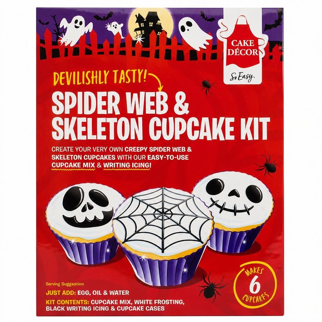 Cake Décor Spider Web Cupcake Kit 232g