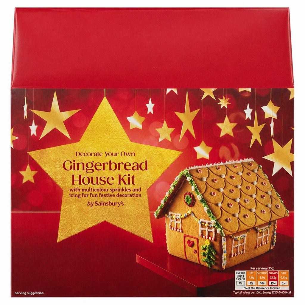 Sainsbury's Gingerbread House Kit 627g