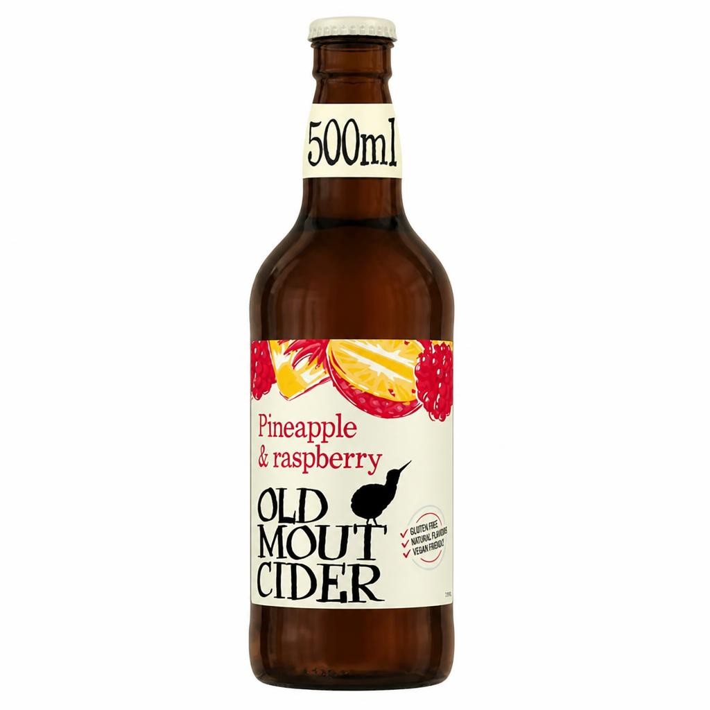 Old Mout Cider Pineapple & Raspberry Bottle 500ml