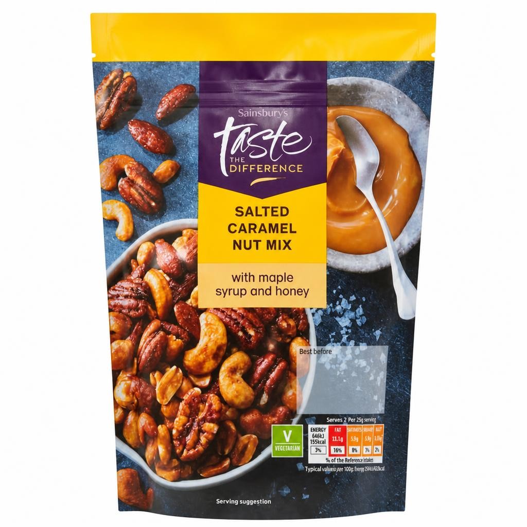Sainsbury's Salted Caramel Nut Mix, Taste the Difference 175g