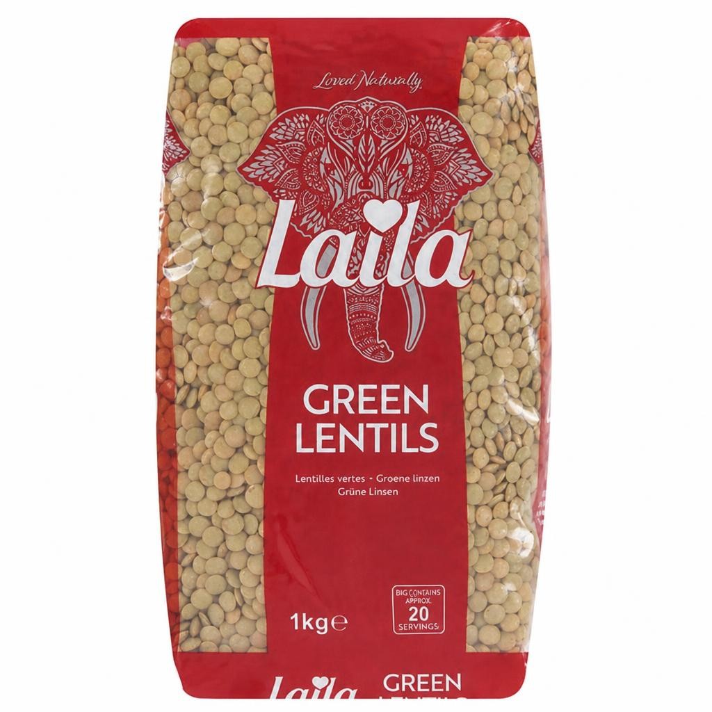 Laila Green Lentils 1kg