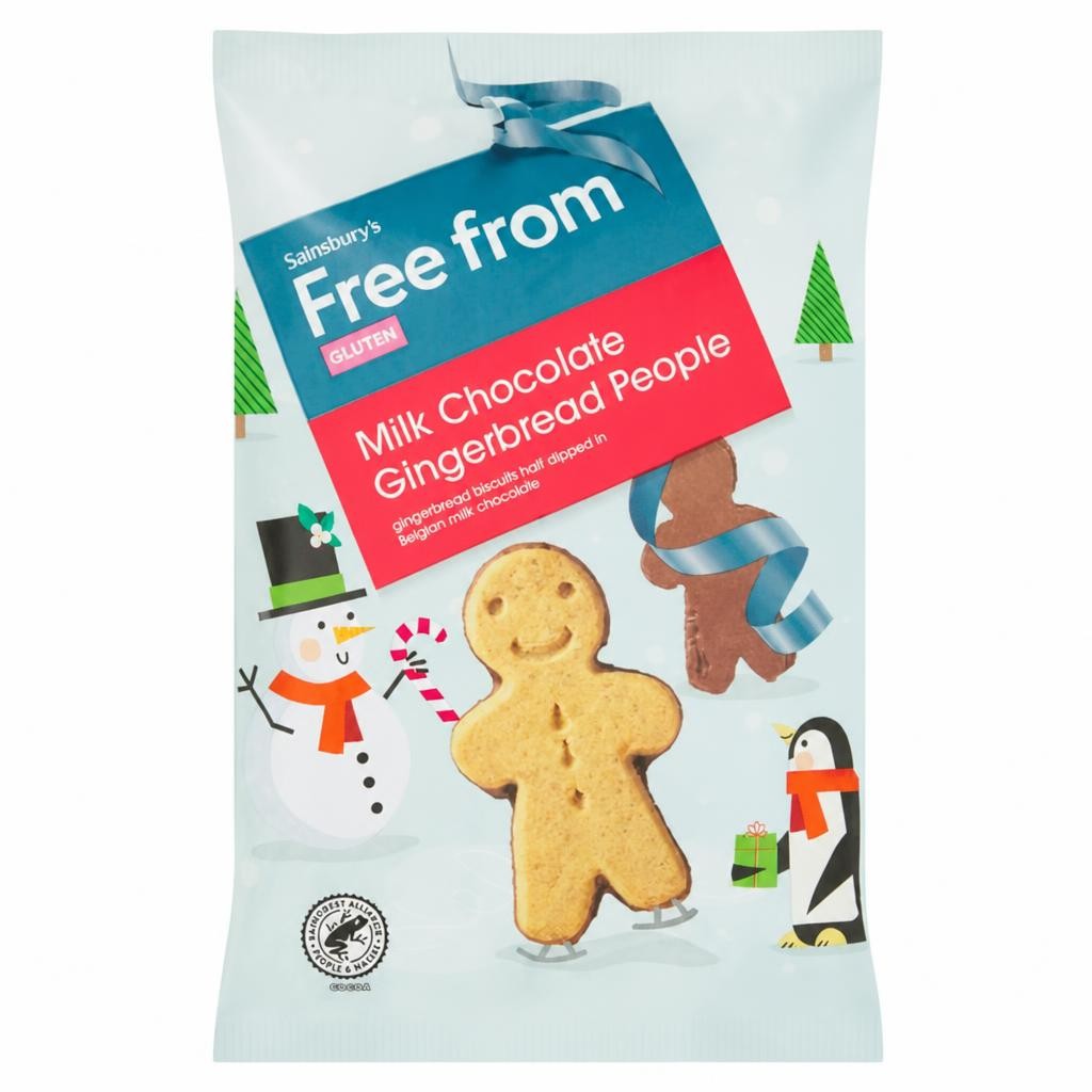Sainsbury's Free From Milk Chocolate Gingerbread People 161g