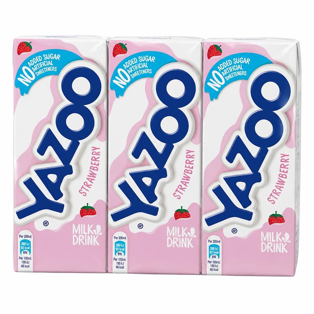 Yazoo Strawberry Milk Drink 3 x 200ml