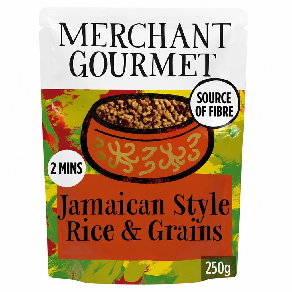 Merchant Gourmet Fiery Jamaican Style Grains & Pulses 250g