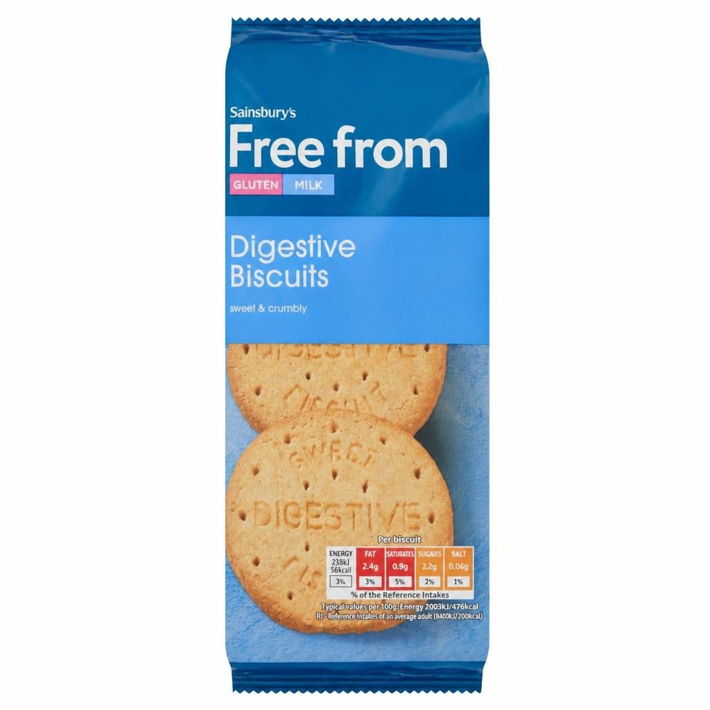 Sainsbury's Free From Digestive Biscuits 188g