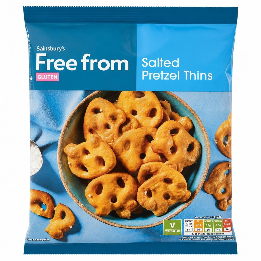 Sainsbury's Free From Salted Pretzel Thins 100g