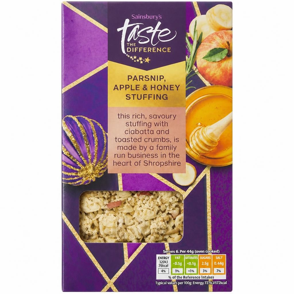 Sainsbury's Parsnip Apple & Honey Stuffing, Taste the Difference 110g