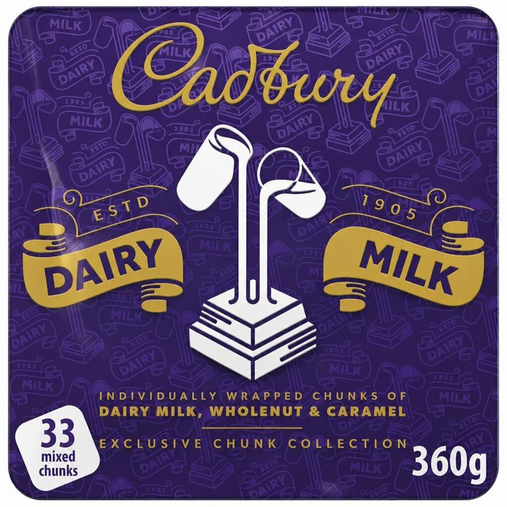 Cadbury Dairy Milk Chocolate Mixed Chunks Tin 360g