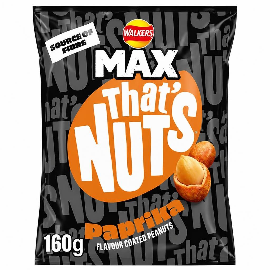 That's Nuts Walkers Max Paprika Sharing Coated Peanuts 160g