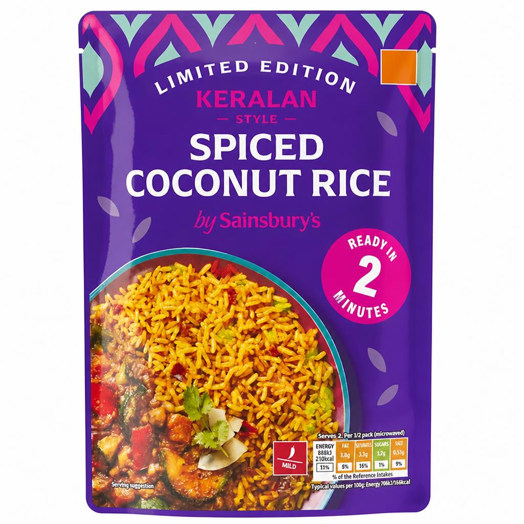Sainsbury's Keralan Style Spiced Coconut Rice, Limited Edition 250g