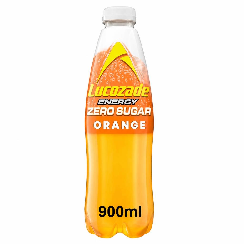 Lucozade Energy Zero Sugar Drink Orange 900ml