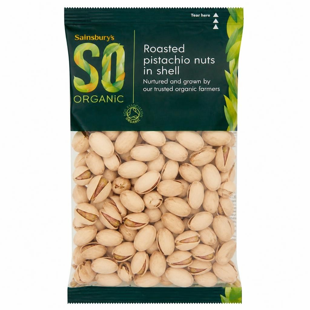 Sainsbury's Roasted Pistachio Nuts in Shell, SO Organic 200g
