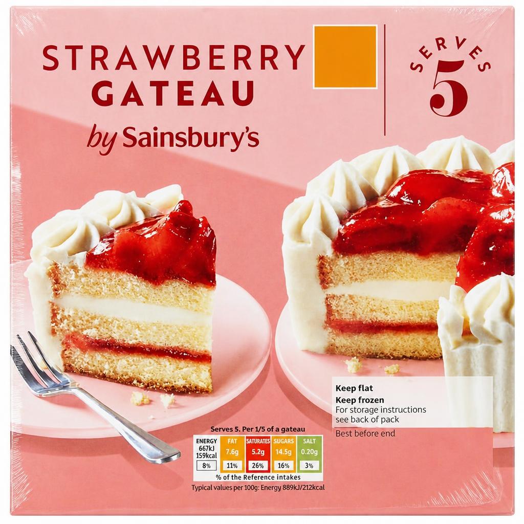 Sainsbury's Strawberry Gateau 375g