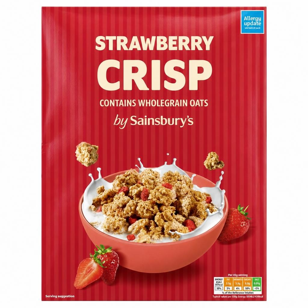 Sainsbury's Strawberry Crisp 500g