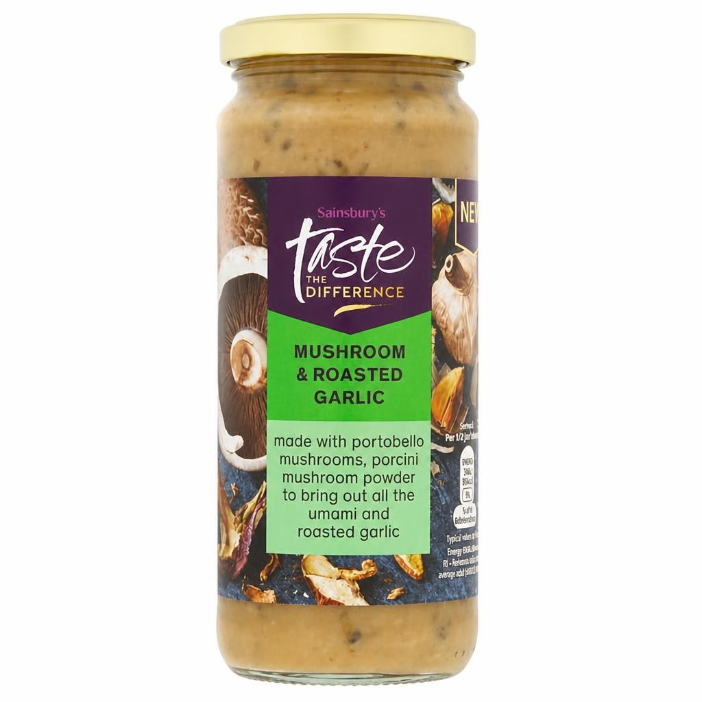Sainsbury's Mushroom & Roasted Garlic Pasta Sauce, Taste the Difference 340g