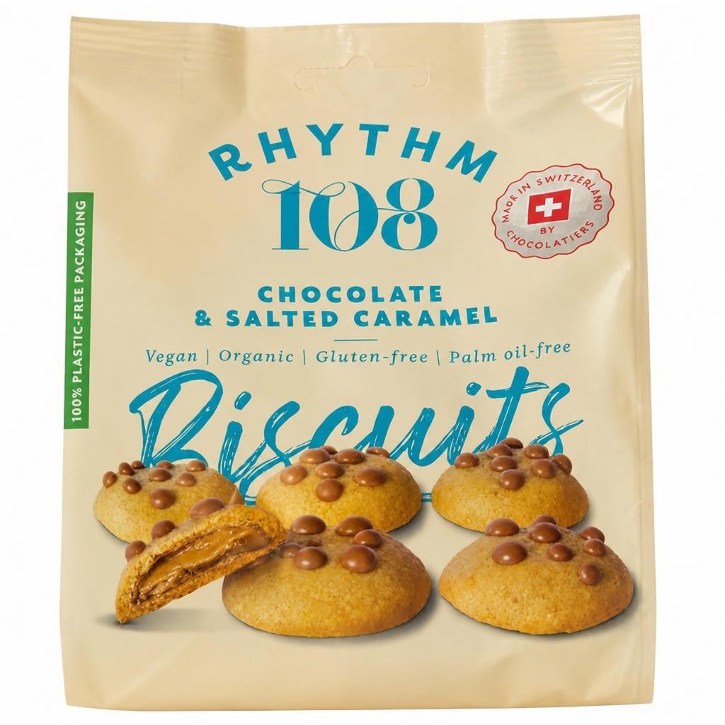 Rhythm108 Chocolate & Salted Caramel Biscuits 135g