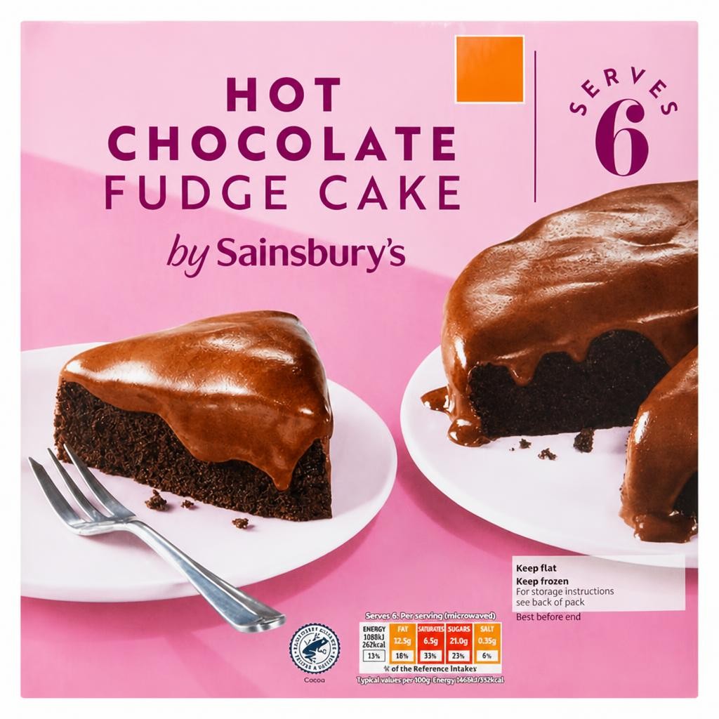 Sainsbury's Hot Chocolate Fudge Cake 450g