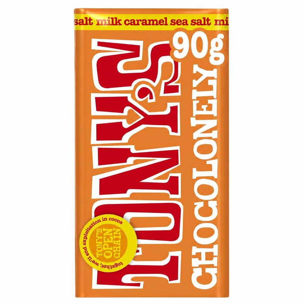 Tony's Chocolonely Milk Chocolate Caramel Sea Salt 90g