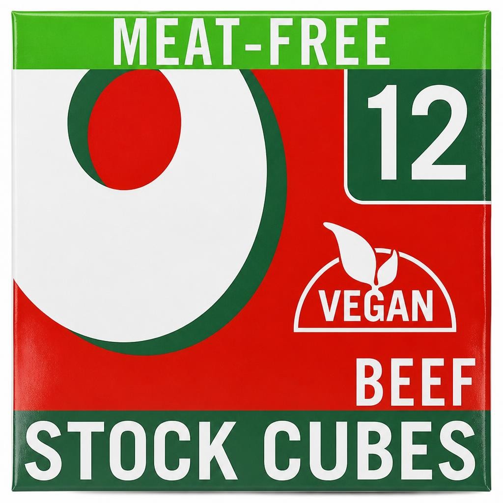 Oxo Meat Free Vegan Beef Flavour Stock Cubes x12 71g