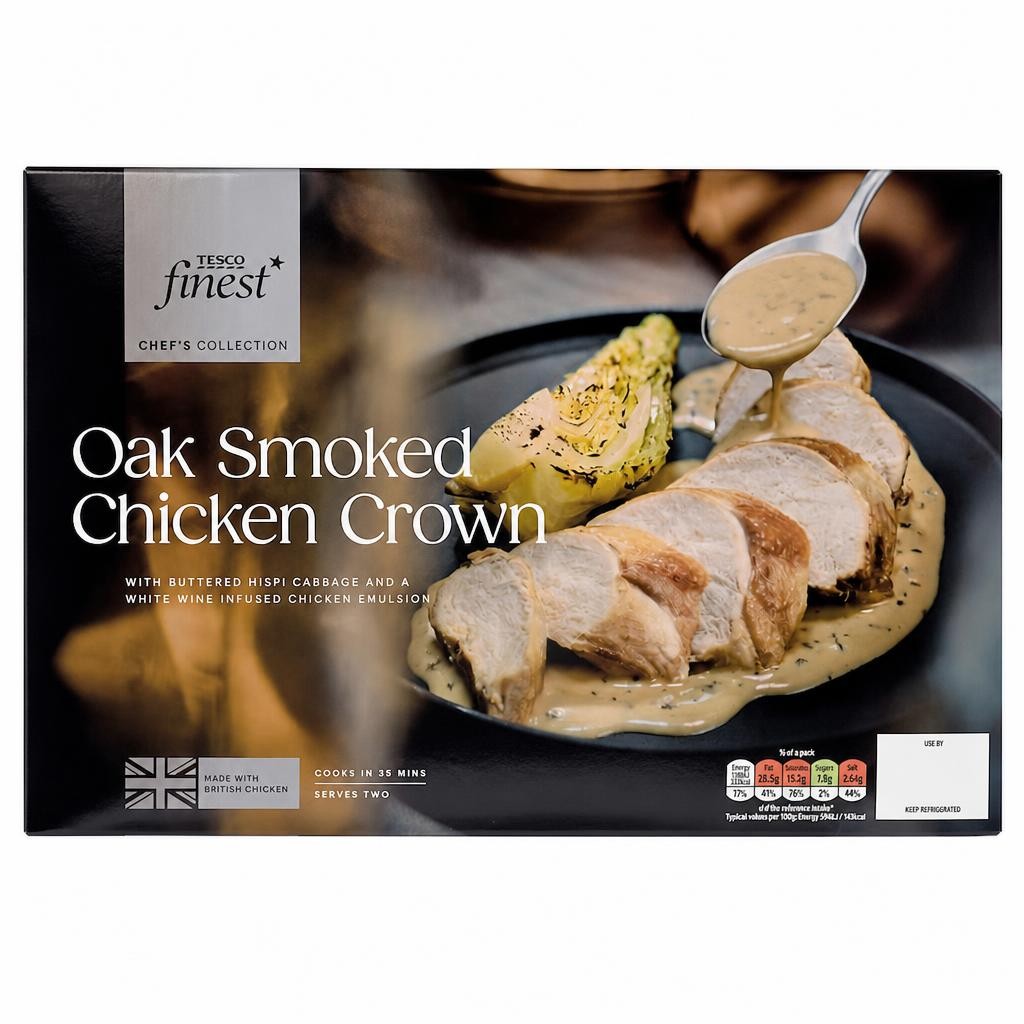 Tesco Finest Chef's Collection Oak Smoked Chicken Crown 1.04kg