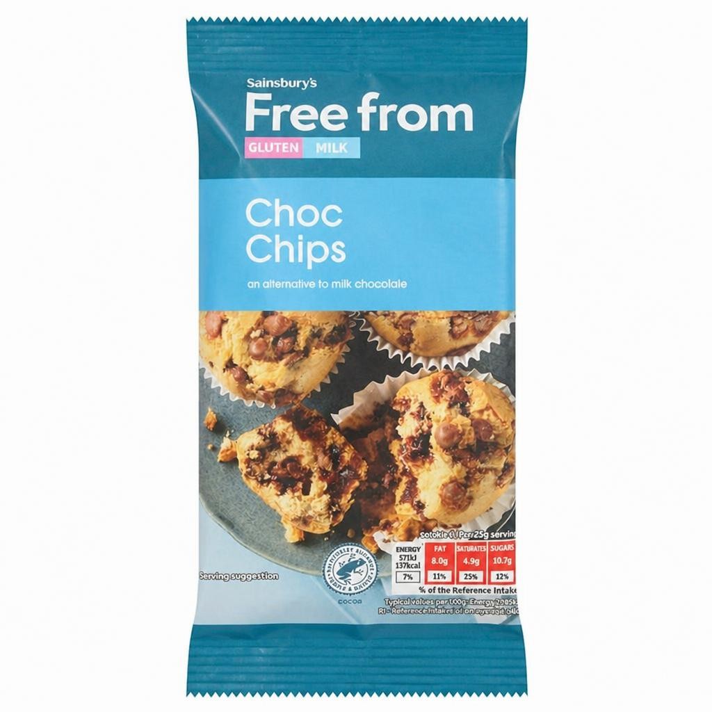 Sainsbury's Free From Chocolate Chips 100g