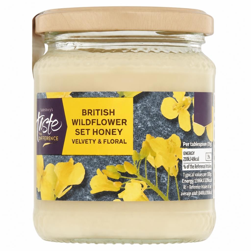 Sainsbury's British Wildflower Set Honey, Taste the Difference 340g