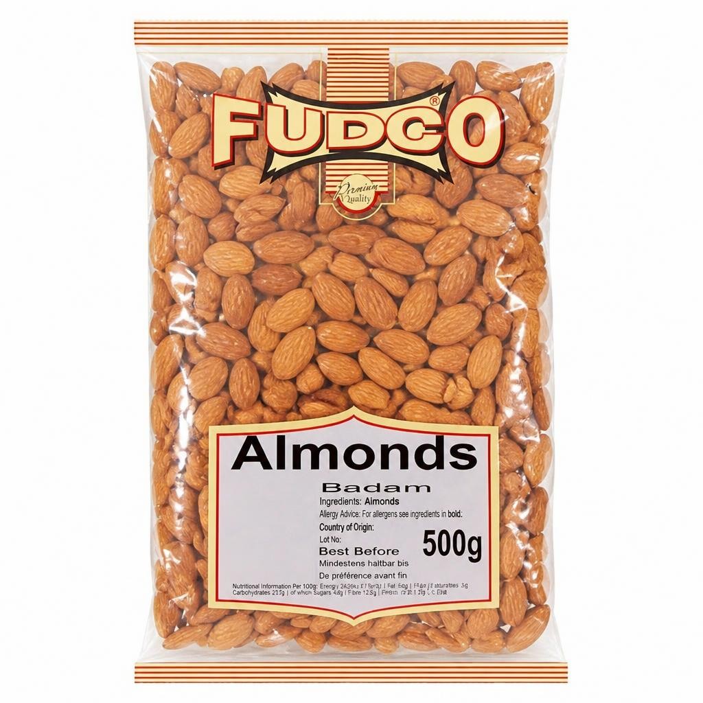 Fudco Whole Almonds 500g