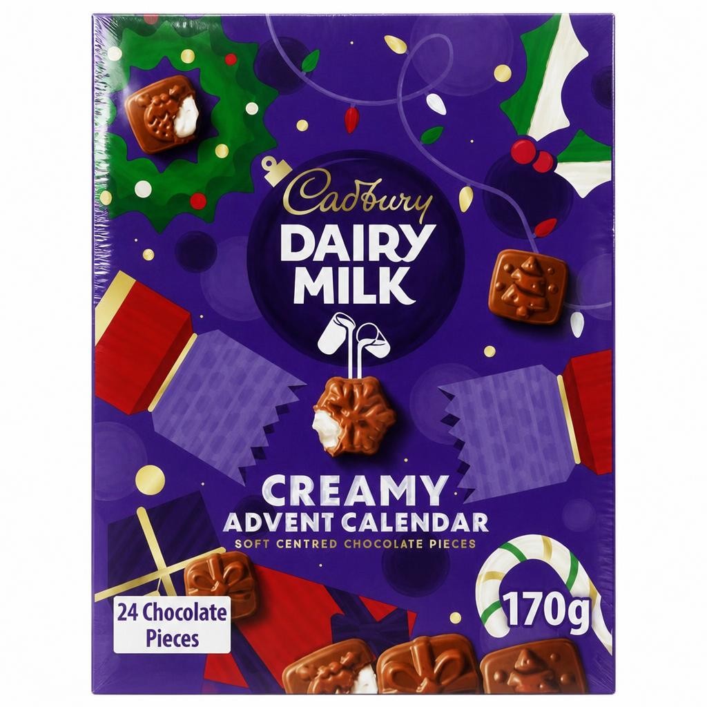 Cadbury Dairy Milk Chocolate Creamy Christmas Advent Calendar 170g