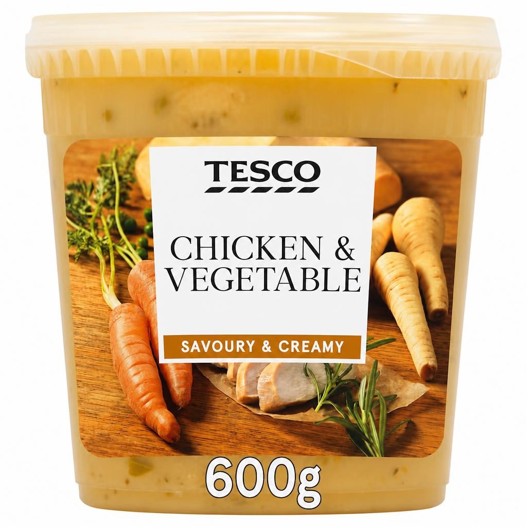Tesco Chicken & Vegetable Soup 600g