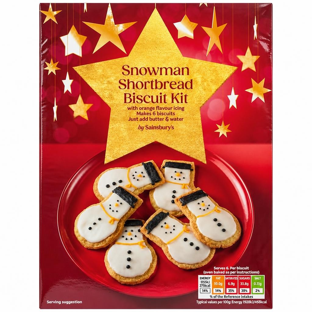 Sainsbury's Xmas Snowmen Biscuit Kit