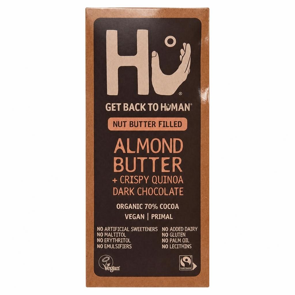 Hu Almond Butter & Crispy Quinoa Dark Chocolate Bar 60g