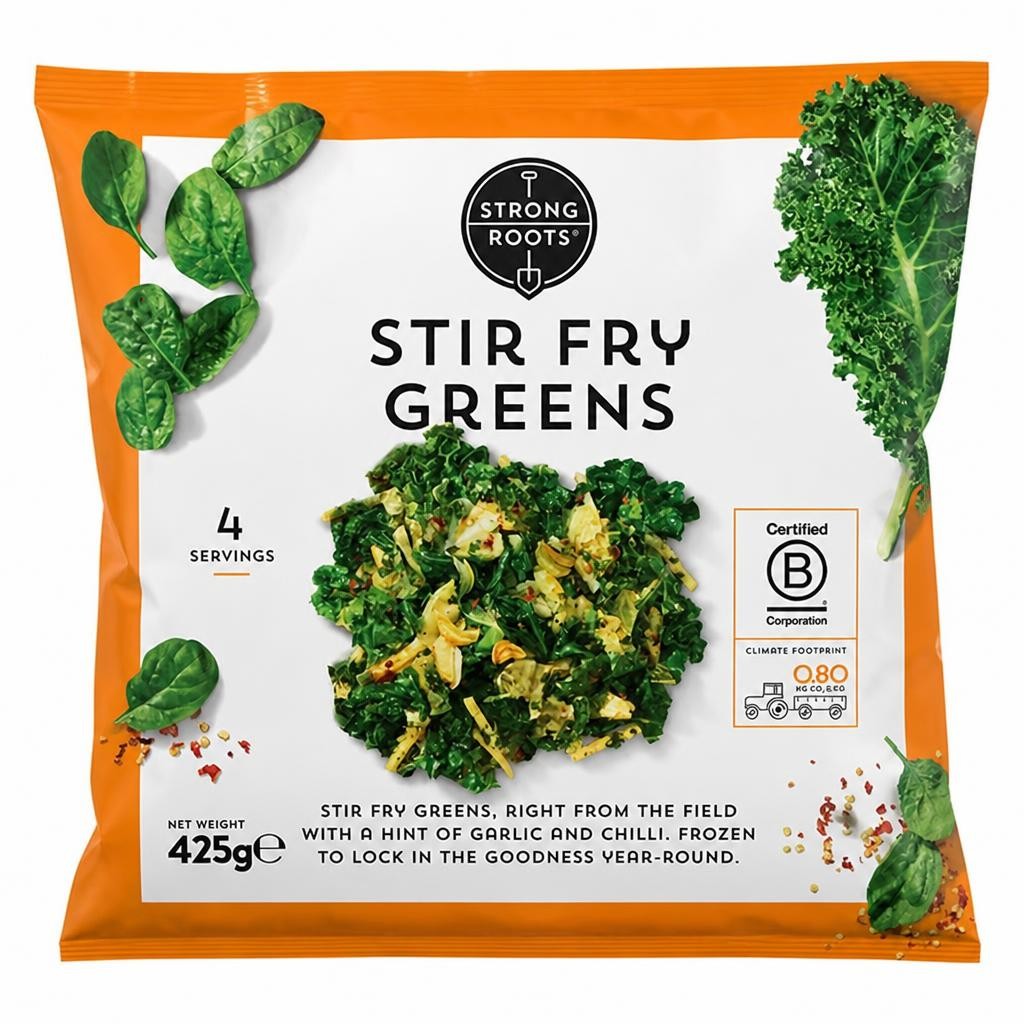 Strong Roots Stir Fry Greens 425g