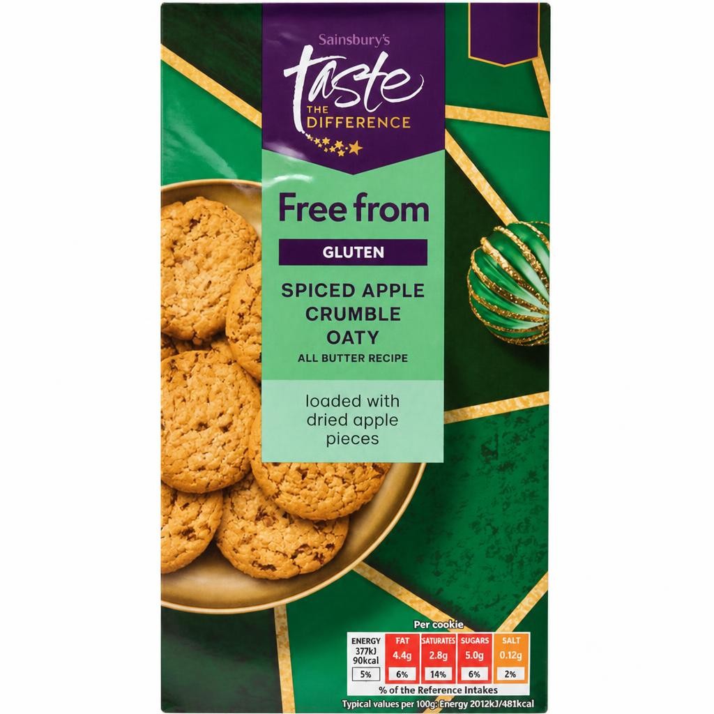 Sainsbury's Spiced Apple Crumble Oaty, Taste the Difference 150g