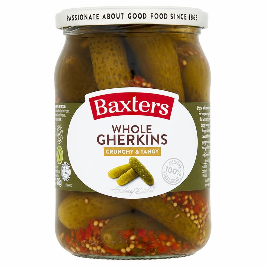 Baxters Whole Gherkins 600g