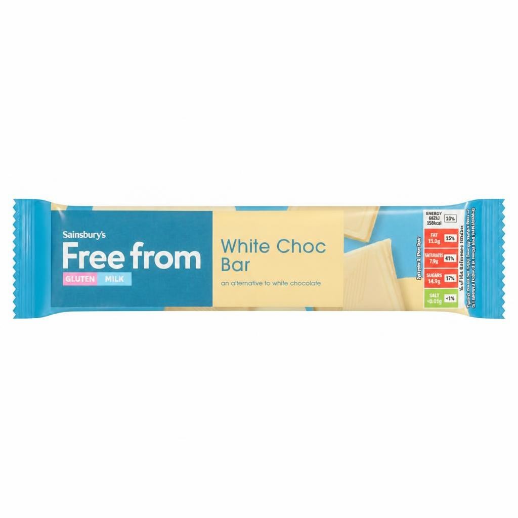 Sainsbury's Free From White Chocolate Bar 35g