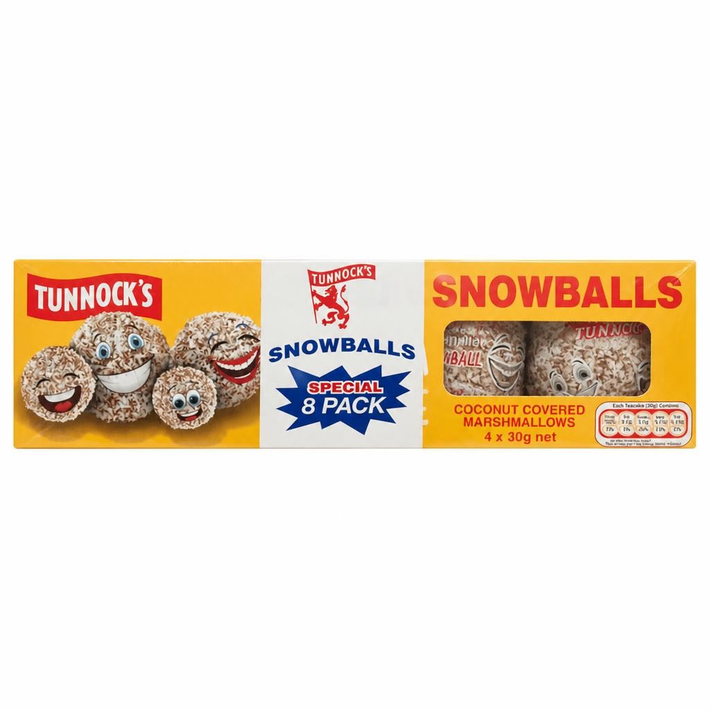 Tunnock's Snowballs Coconut Covered Marshmallows 8x30g