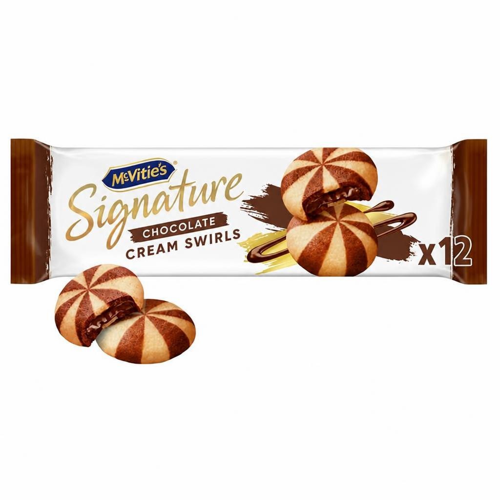 McVitie's Signature Chocolate Cream Swirls Biscuits 142g