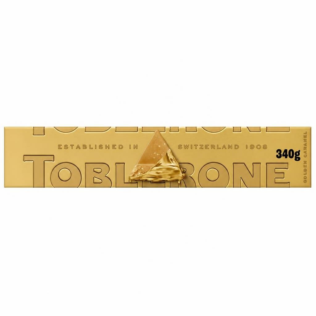 Toblerone Golden Caramel with Honey & Almond Nougat Bar 360g