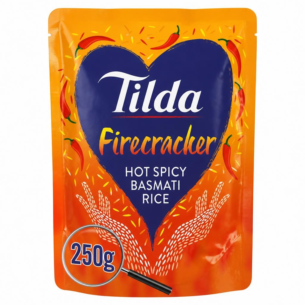 Tilda Microwave Hot Firecracker Basmati Rice 250g