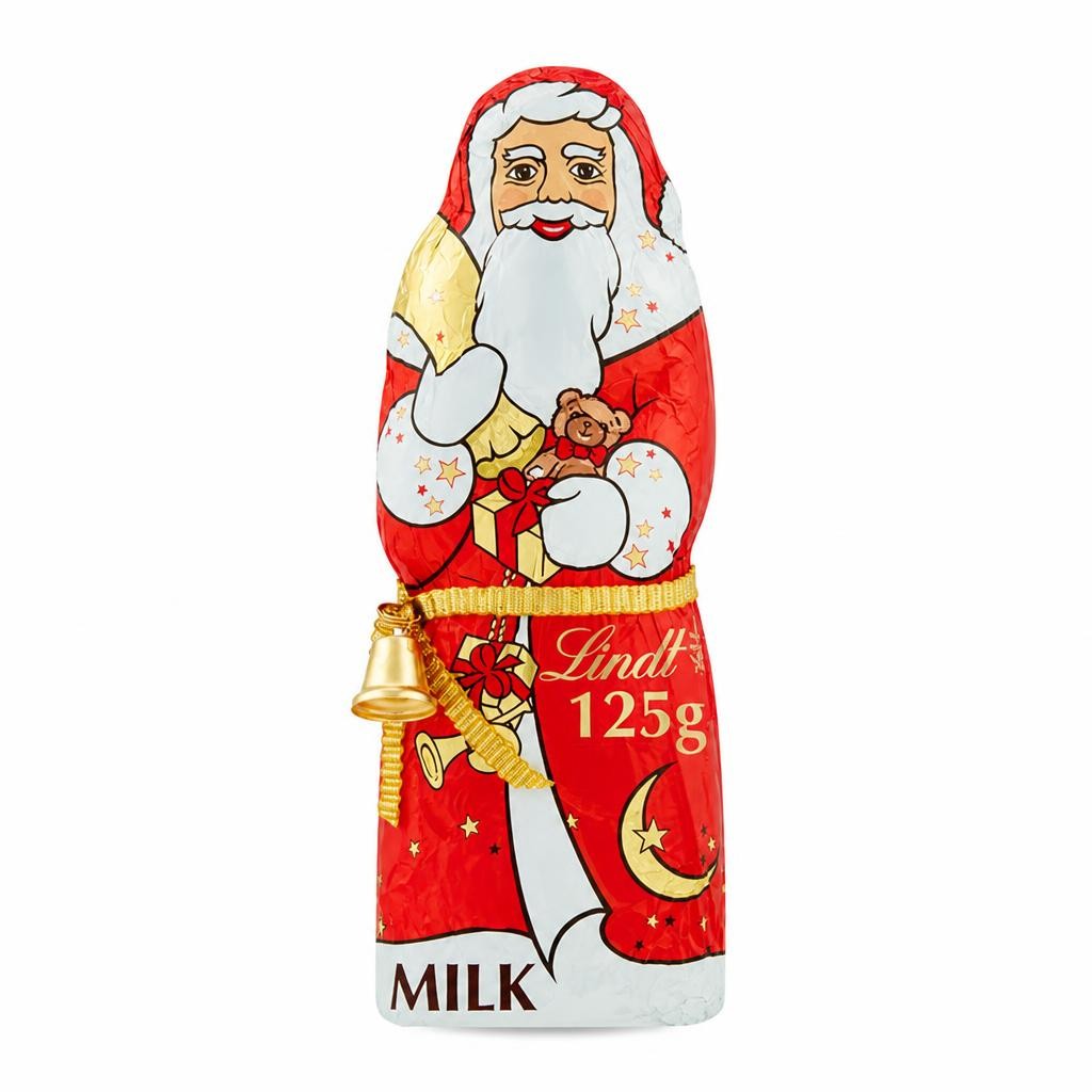 Lindt Santa Christmas Milk Chocolate 125g