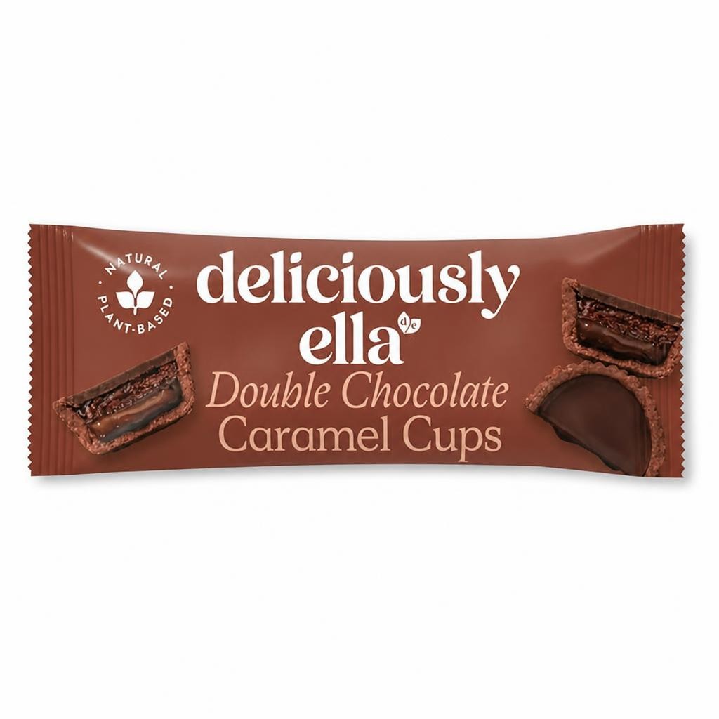 Deliciously Ella Double Chocolate Caramel Cups 36g