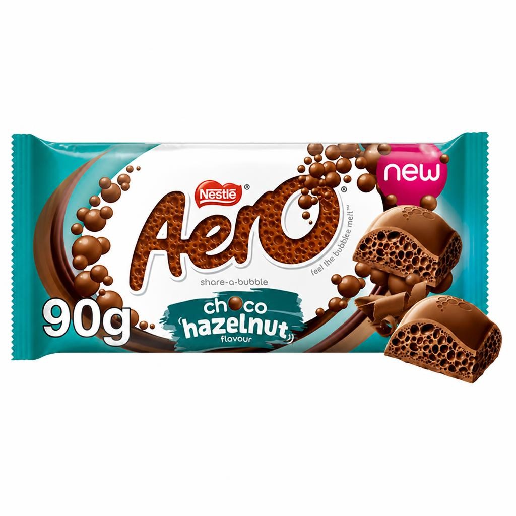 Aero Hazelnut Chocolate Sharing Bar 90g