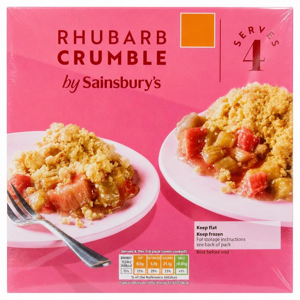 Sainsbury's Rhubarb Crumbles 500g