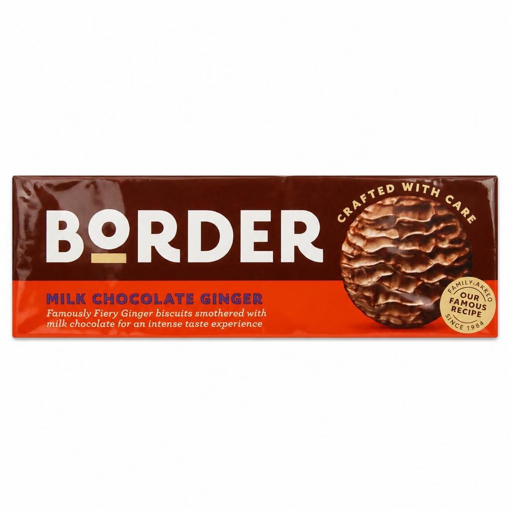 Border Milk Chocolate Ginger 150g