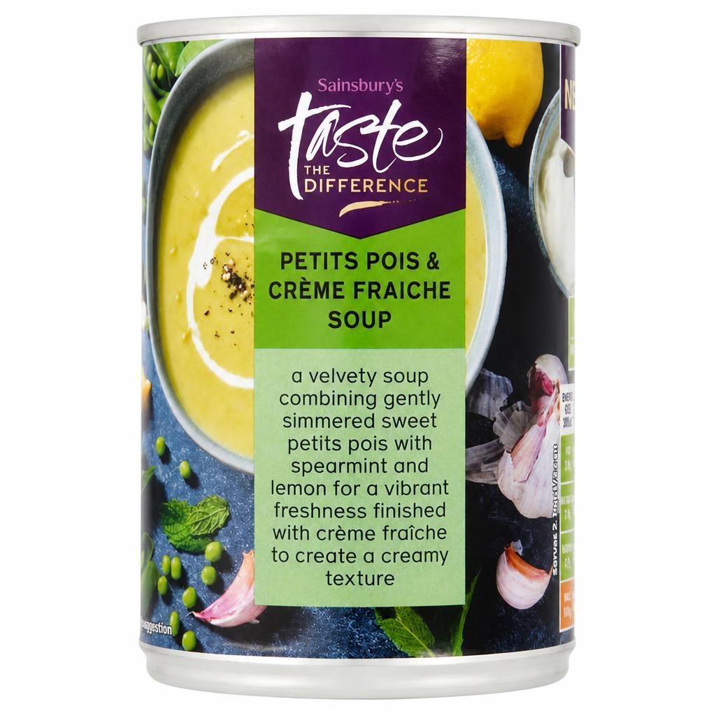 Sainsbury's Petits Pois & Creme Fraiche Soup, Taste the Difference 400g