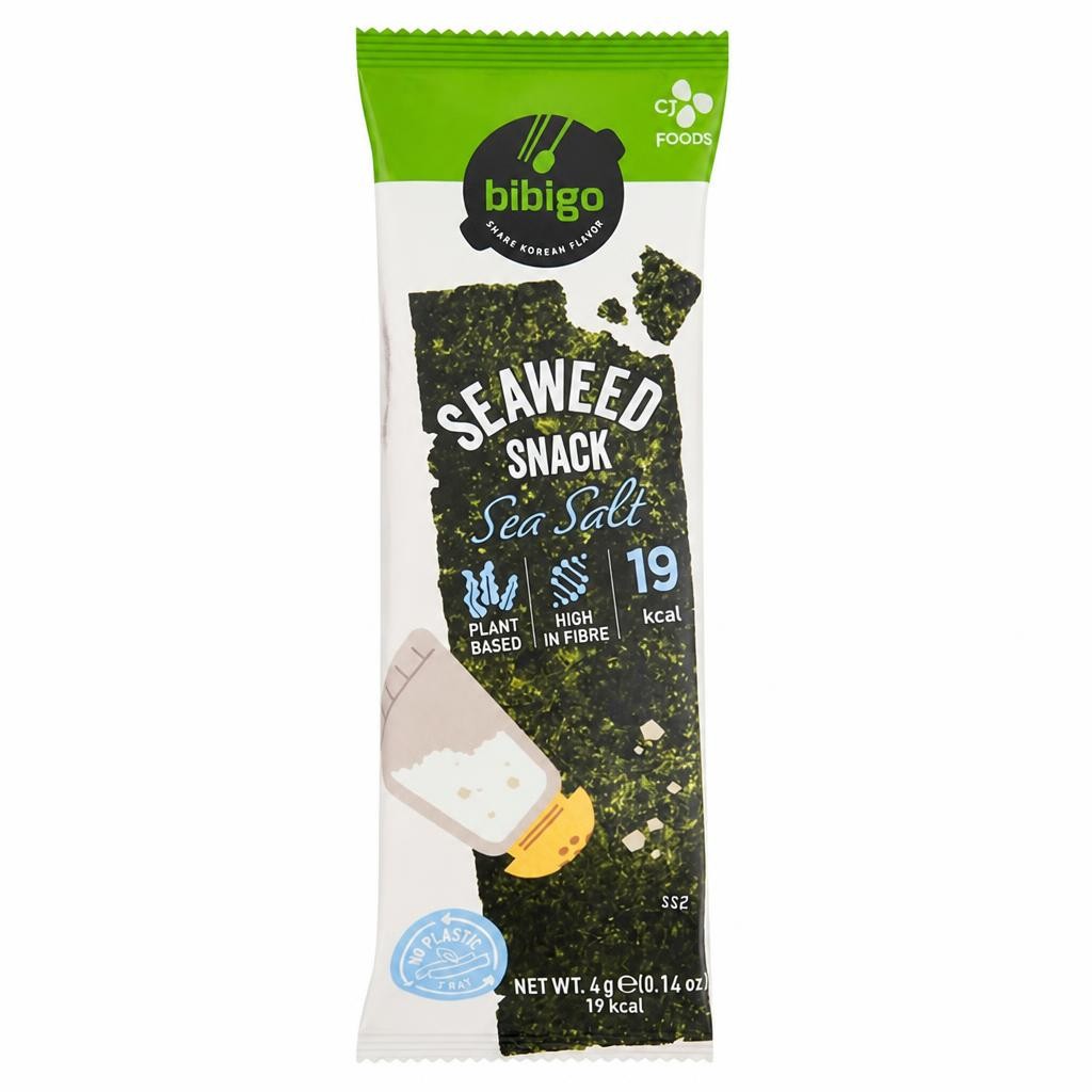 Bibigo Seaweed Snack Sea Salt 4g