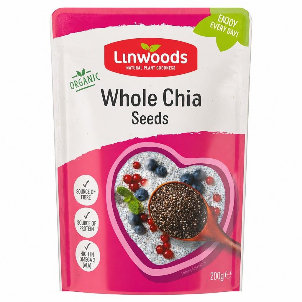 Linwoods Organic Whole Chia Seeds 200g